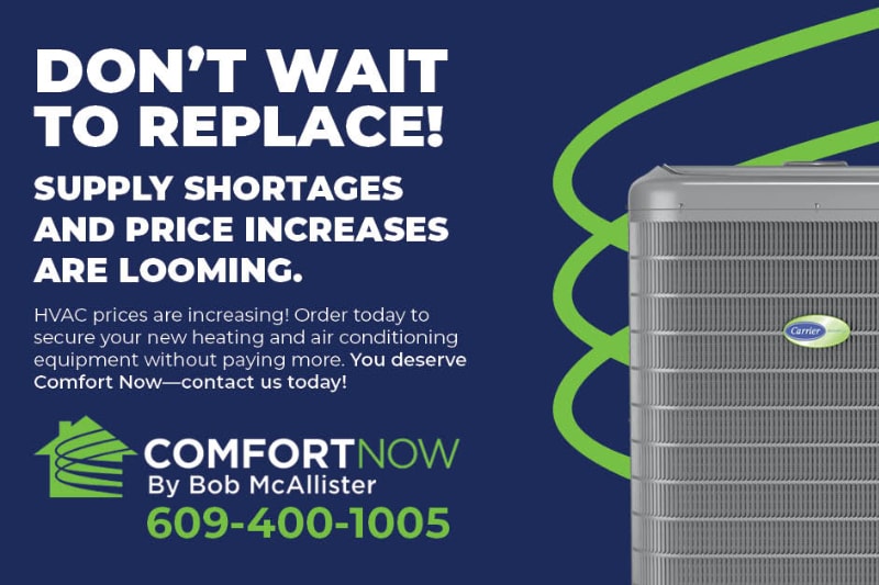 Don't Wait to replace. HVAC price increases are coming.