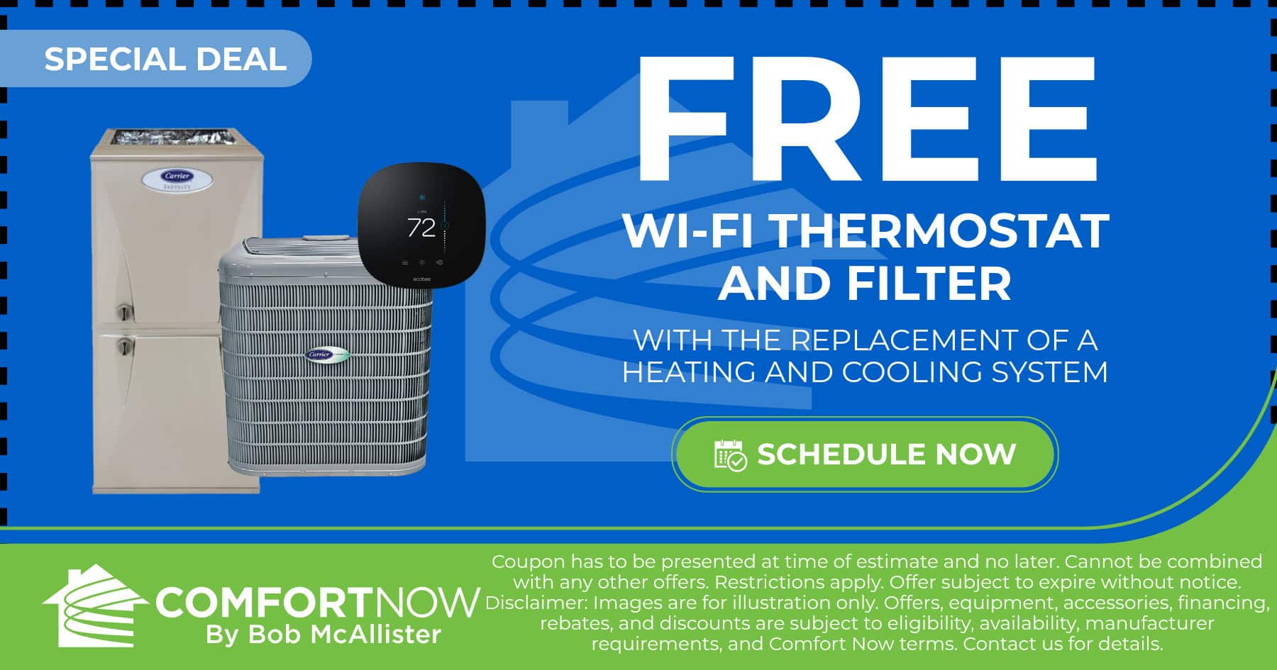 Free Wifi Thermostat & Filter!