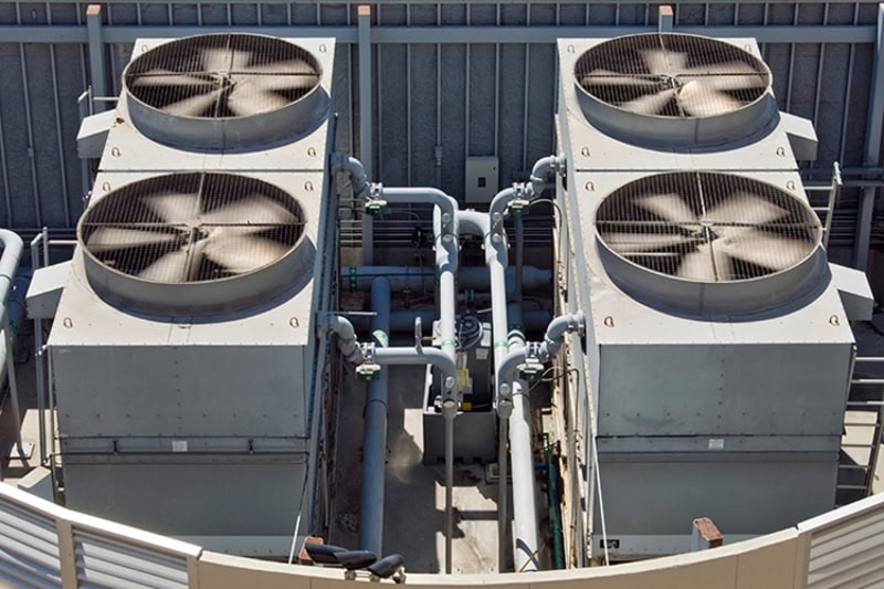 4 HVAC units.