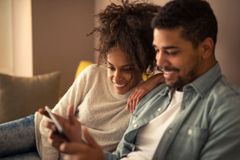 Couple With Tablet