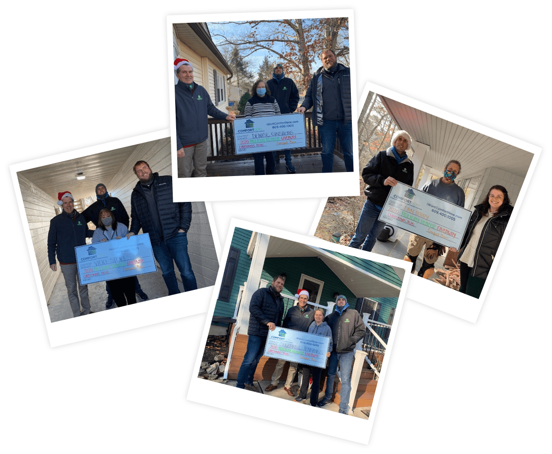 Collage of charities in Atlantic and Cape May counties, Comfort Now by Bob McAllister donates to throughout the year.