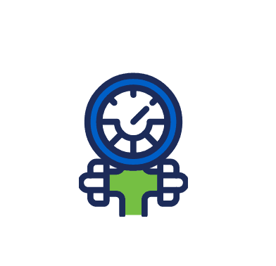 Heating services icon.