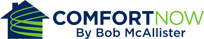 Logo for Comfort Now by Bob McAllister, an HVAC contractor in Egg Harbor Township, NJ.